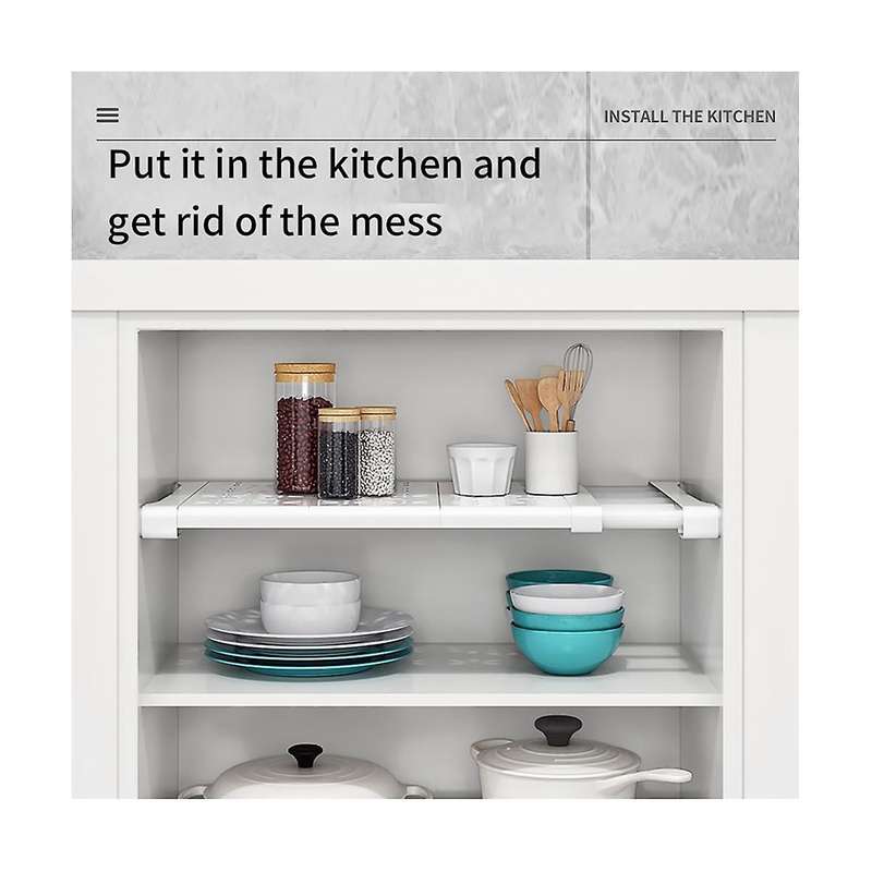 Telescopic Shelf Shelves Closet Wardrobe Organizers Storage Shelves Racks Wall Mount Racks Organiza