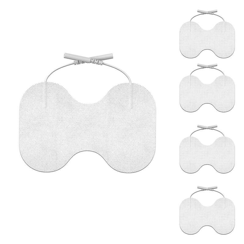 TENS Unit Replacement Pads - 4.5x6In Butterfly Shaped Electrode Pads Universal Compatibility, Pack o