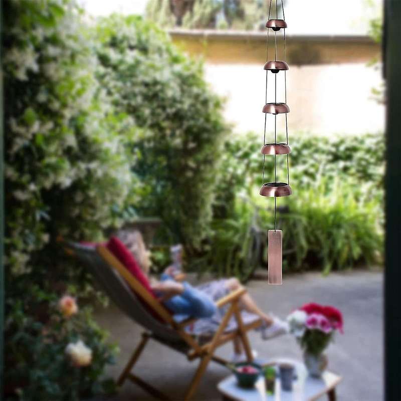 Temple Wind Bell - Memorial Bell Wind Chime for Unique Gift, Feng Shui Wind Chime for Outdoor Decor