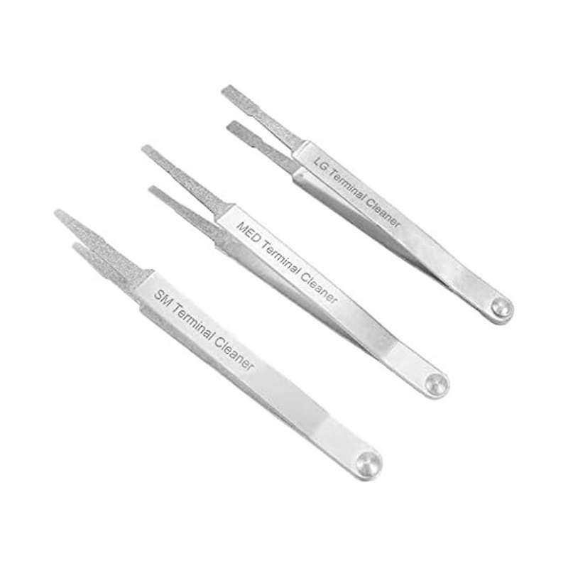 Terminal Cleaning Tool, Car Battery Terminal Cleaner Kit for Small Electrical Spade Pin Connectors,3