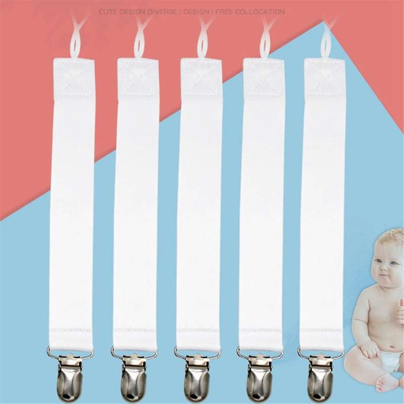 Textile Clip-on Food Grade Sublimation Blank Universal Baby with Clip,30pcs