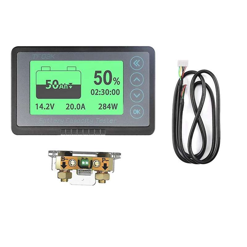 Tf03k Coulomb Meter Battery Capacity Indicator Voltage Current Display Lead Acid Battery Detector 8