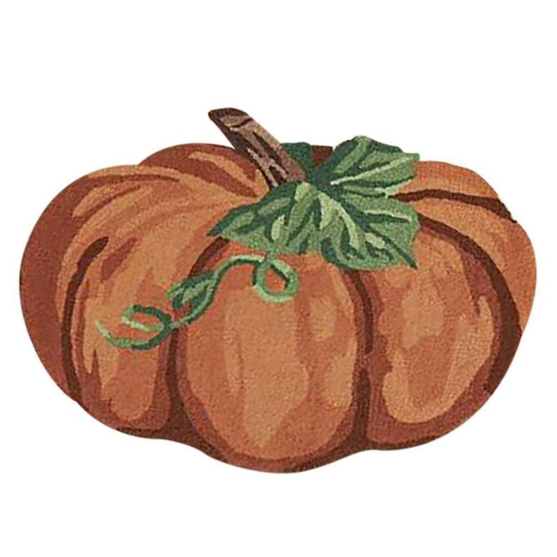 Thanksgiving Pumpkin Rug, Non- Washable Welcome Door Mat, Cute Fall Doormats for Indoor Outdoor Entr