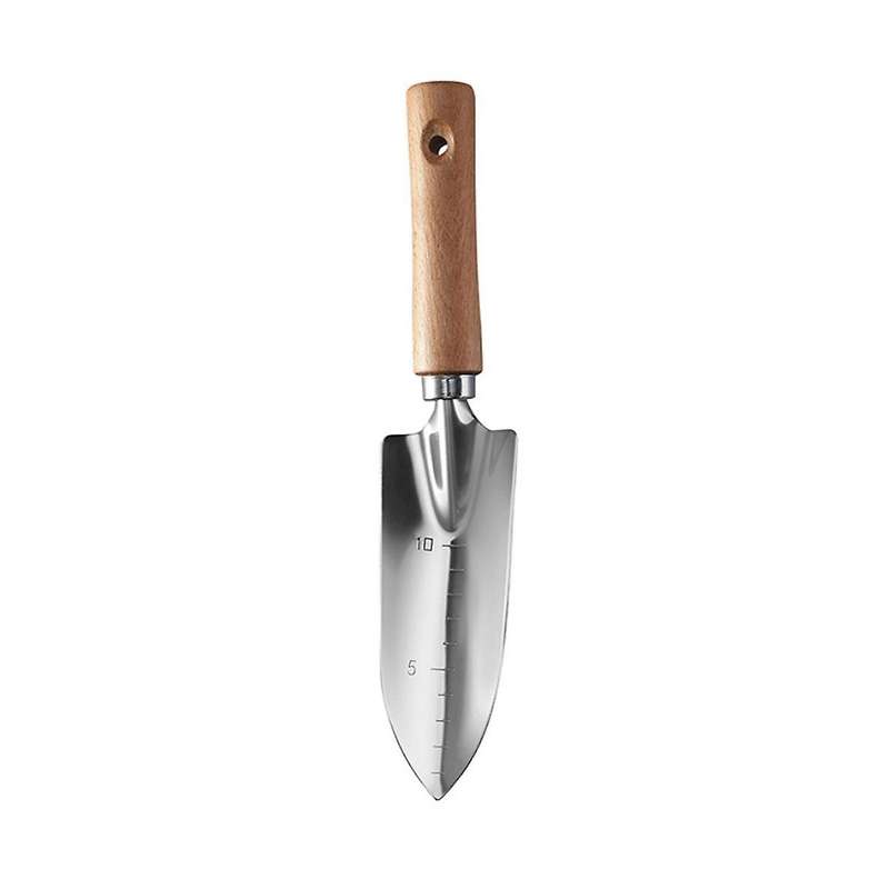 The 3-piece Garden Wooden Handle Small Shovel Includes A Wide Shovel, A Pointed Shovel and A Three-