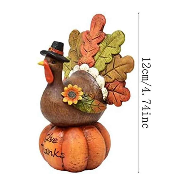 Thanksgiving Table Decor Fall Figurine Tabletop Resin Pumpkin Decorations Party Autumn Ornaments for