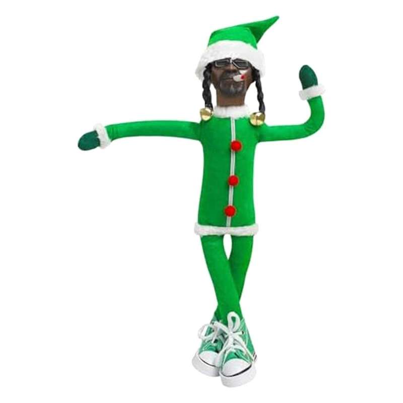 The Christmas Elf Doll Decorations,Handmade Hip Hop Elf Figure Home Party Christmas Decorations Orna