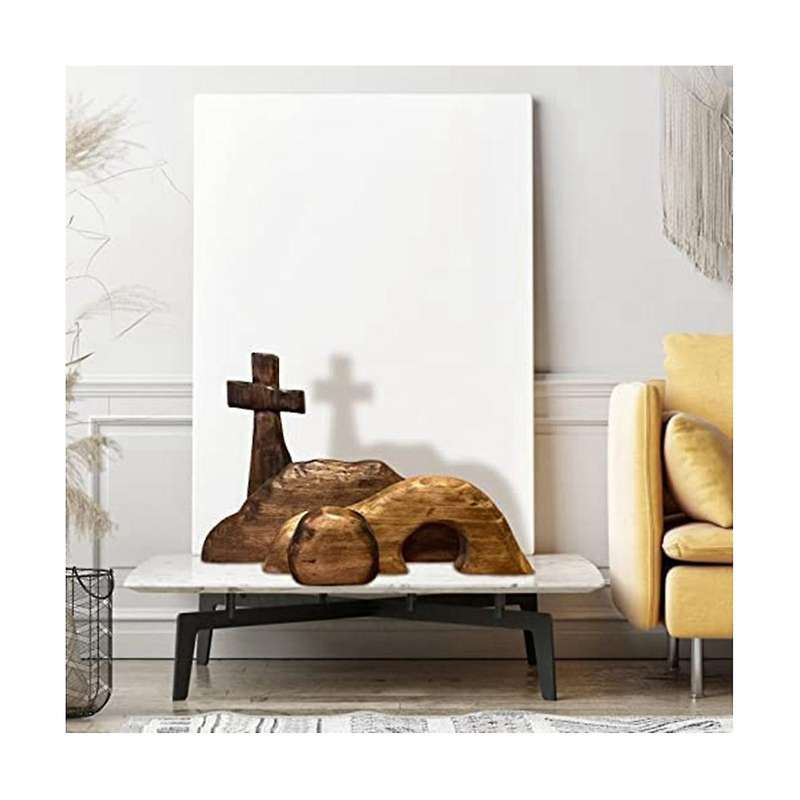 The Empty Tomb Easter Scene and , Wooden Easter Tomb Scene Decoration, Wood Easter Rebirth Decor