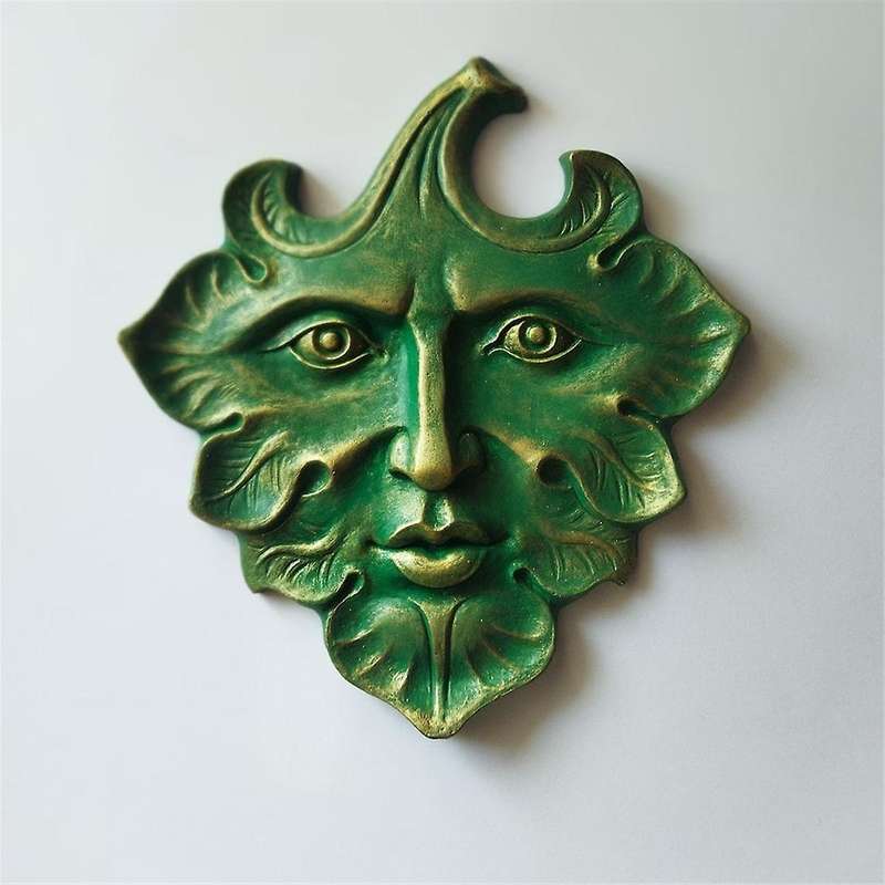 The Green Man Wall Art Sculpture Premium Quality Cast Iron Wall Plaque,the Green Man,Spring,Fantasy