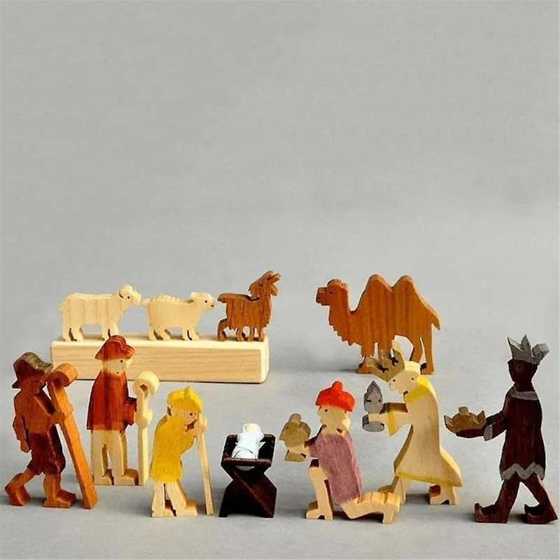 The Story Unique Nativity Set for Indoor, Nativity Scene Set & Figures, Story Decorations for Tablet