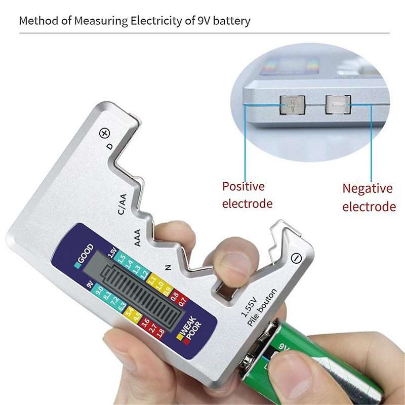 The Universal Digital Battery Tester is Suitable for CCD, , AAA9V (6F22) 1.5V Button Cell Measuring