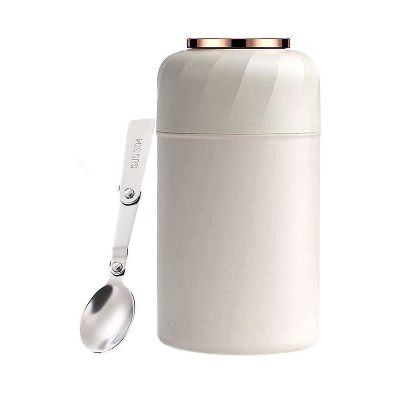 Thermal Container, 500ml Stainless Steel Warming Container, Food Thermal Lunch Box, Thermal Mug, Fo