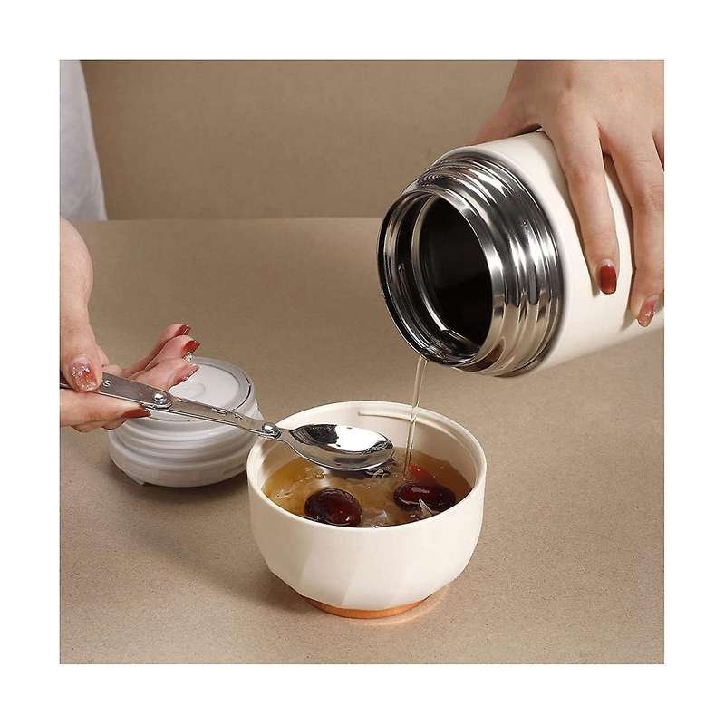 Thermal Container, 500ml Stainless Steel Warming Container, Food Thermal Lunch Box, Thermal Mug, Fo