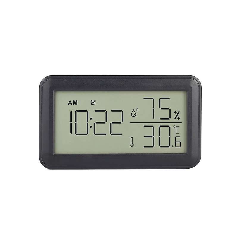 Thermometer Hygrometer Indoor with Alarm Clock, Lcd Digital Thermometer, for Room, Living Room, Win