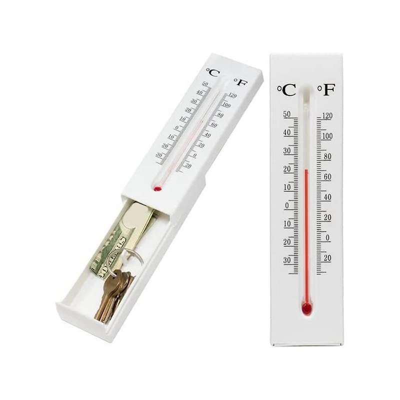 Thermometer Decorative Hide A Key Diversion Compartment Secret Storage Case Outdoor Compartment Con