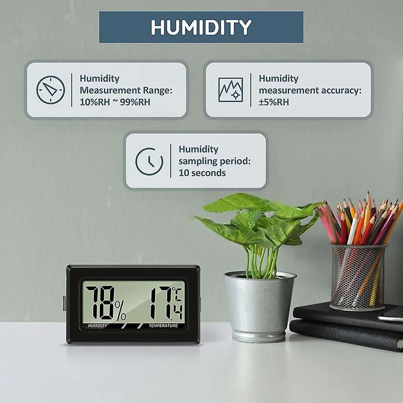Thermometer Hygrometer Mini Lcd Digital Indoor Thermo-hygrometer Humidity Meter for Office Baby Room