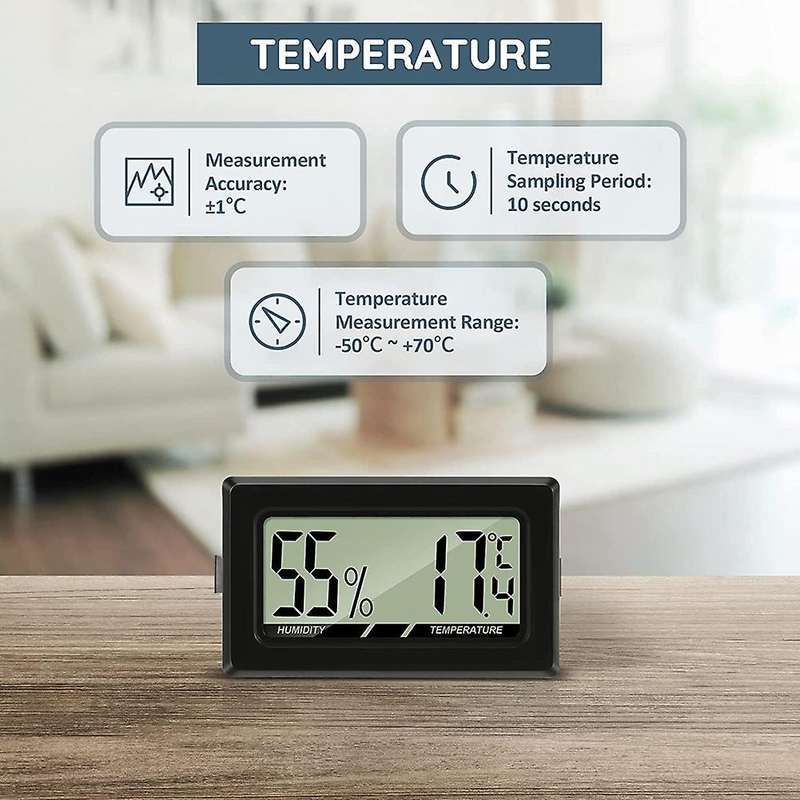 Thermometer Hygrometer Mini Lcd Digital Indoor Thermo-hygrometer Humidity Meter for Office Baby Room