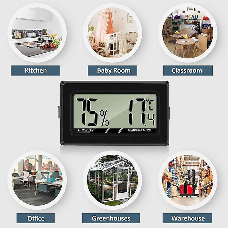 Thermometer Hygrometer Mini Lcd Digital Indoor Thermo-hygrometer Humidity Meter for Office Baby Room