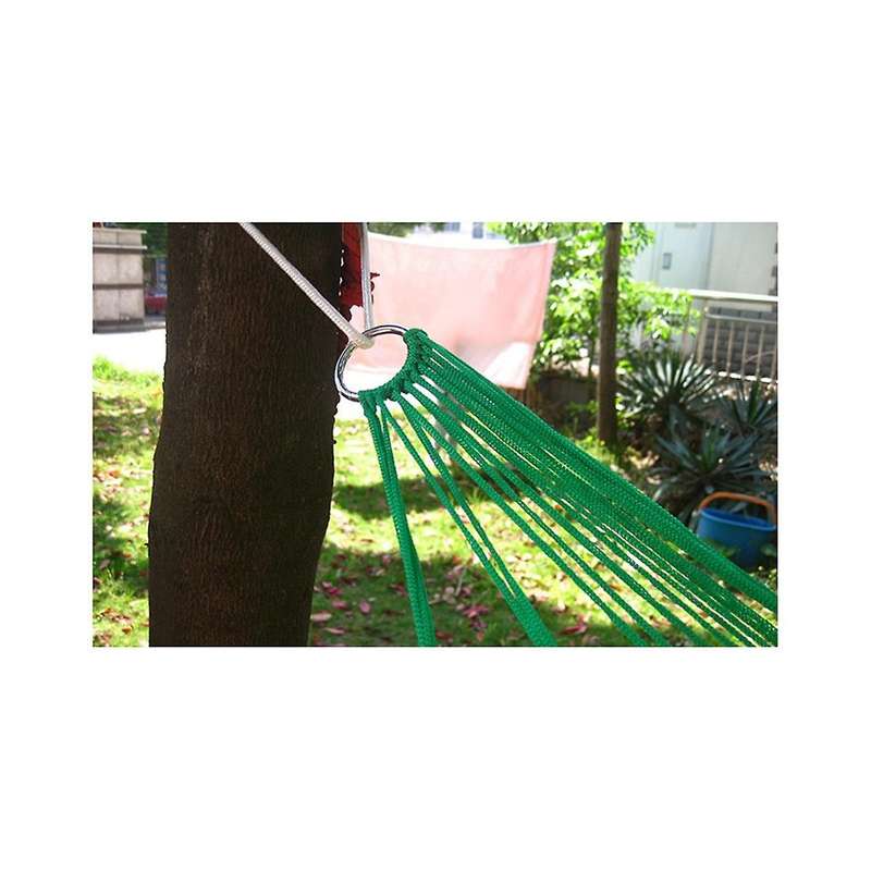 Thick Mesh Camping Hammock Nylon Rope Single Hammock Nylon Rope Hammock Mesh Hammock Outdoor Suppli