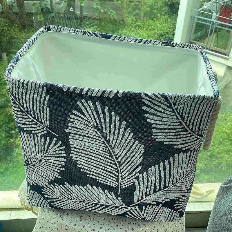 Thicken Foldable Storage Box Fabric EVA Storage Basket Home Clothes Toys Changeable Label Cartoon St