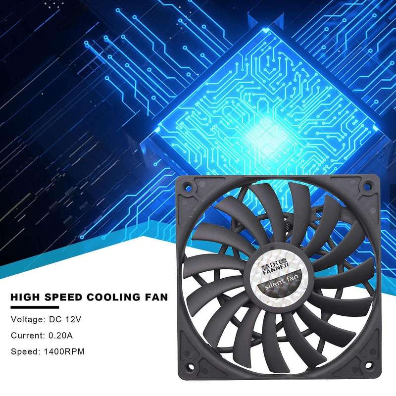 Thin 12mm Thickness 120X120X12mm 12V Computer Host Fan with Speed