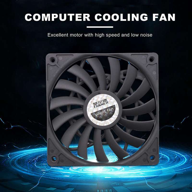 Thin 12mm Thickness 120X120X12mm 12V Computer Host Fan with Speed