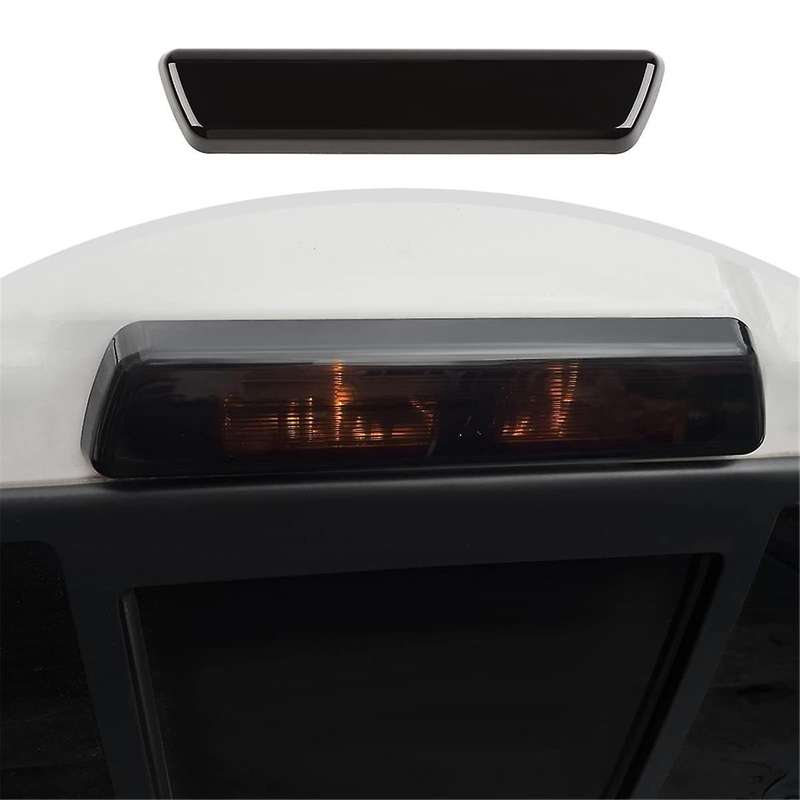 Third 3Rd Brake Light Trim Cover for 2009-2014 High-Mounted Brake Light Trim Accessories , Smoked Bl