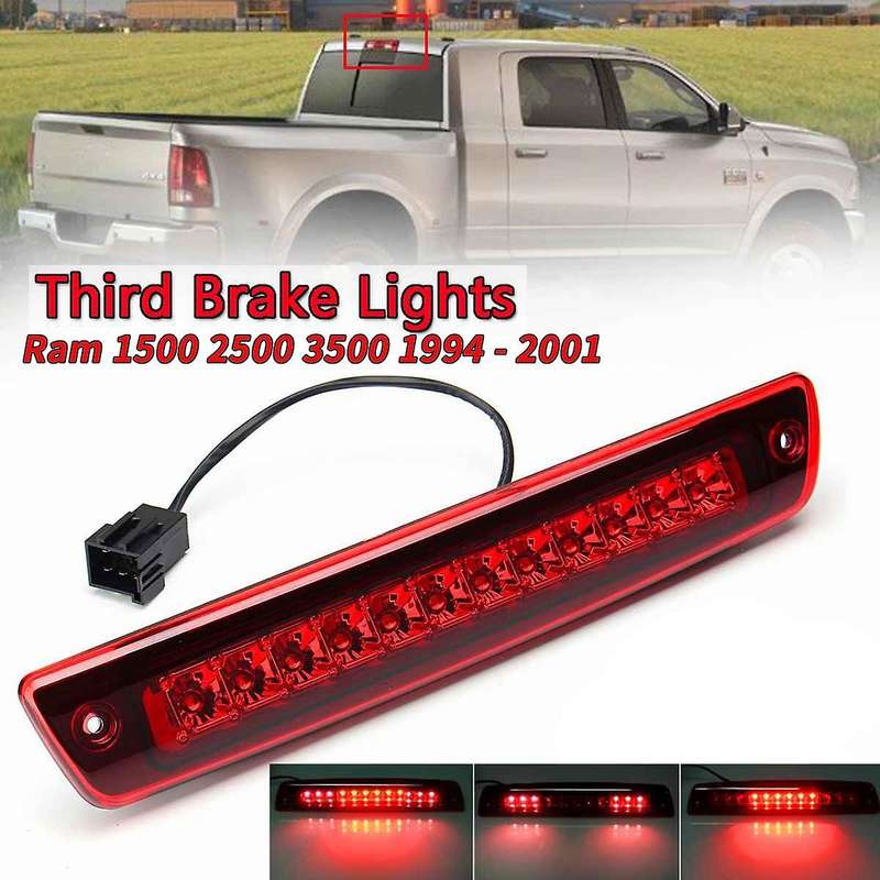 Third Brake Light LED 3Rd Brake Light High Mount Stop Light for Ram 1500/2500/3500 1994-2001 5507726