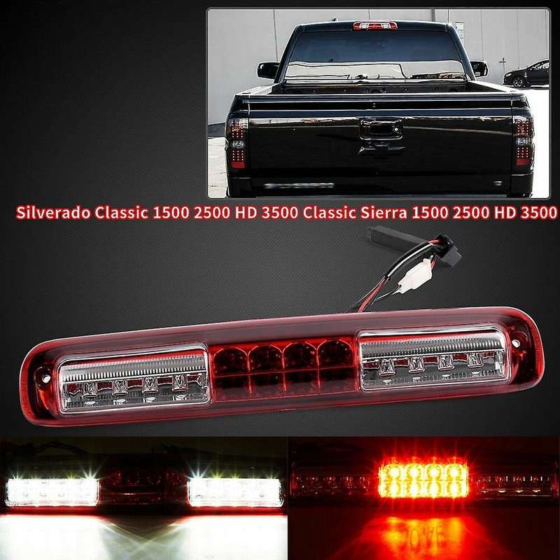 Third Brake Light LED Stop Tail Lamp High Mount Brake Light for 1999-2006 Red