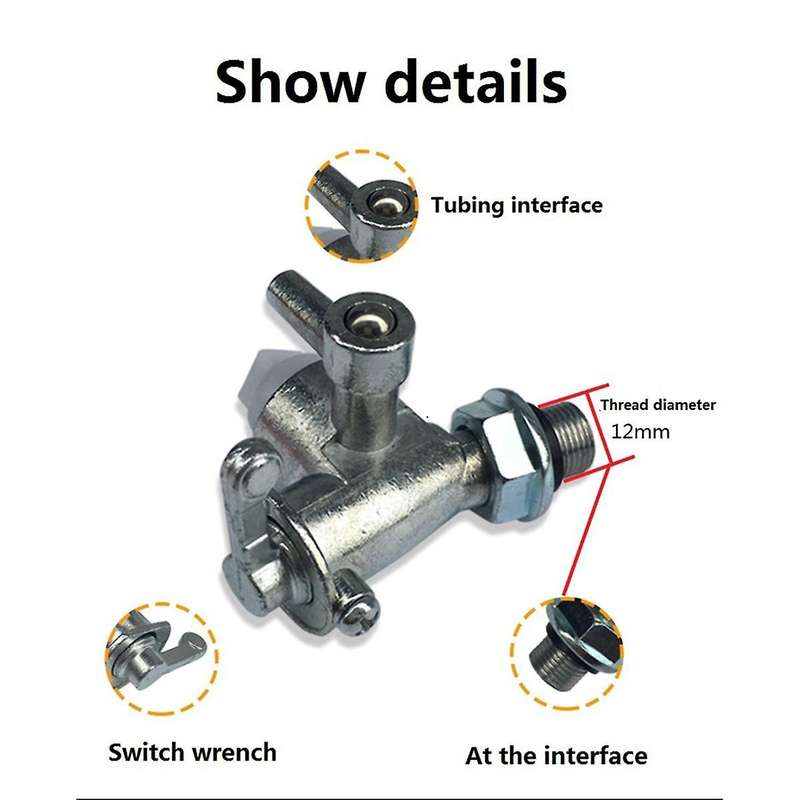 Thread Fuel Tap Fit for Robin EY15 EY20 Ey28 RGX3500 RGX2400 Engine Parts Replacement Lawn Mower Wat