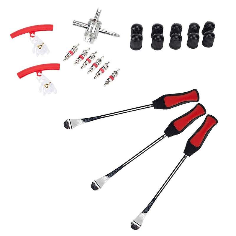 Three Spoon Motorcycle Tire Changer Levers Irons Changing Tool with Rim Protector Kit Repair Tools