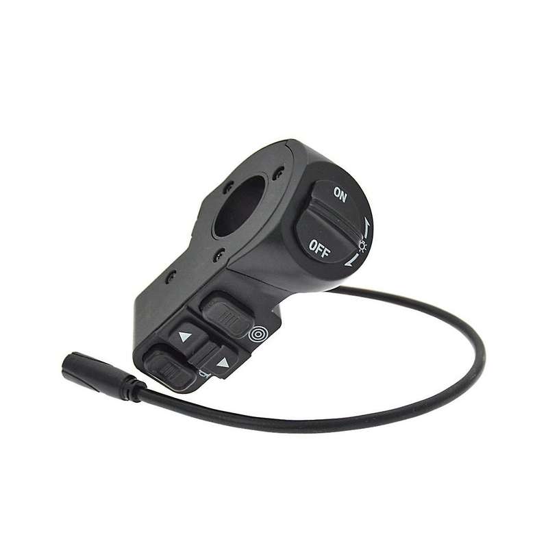 Three-In-One Switch Electric Bicycle Scooter Headlight Turn Signal Horn Control Button Self-Locking