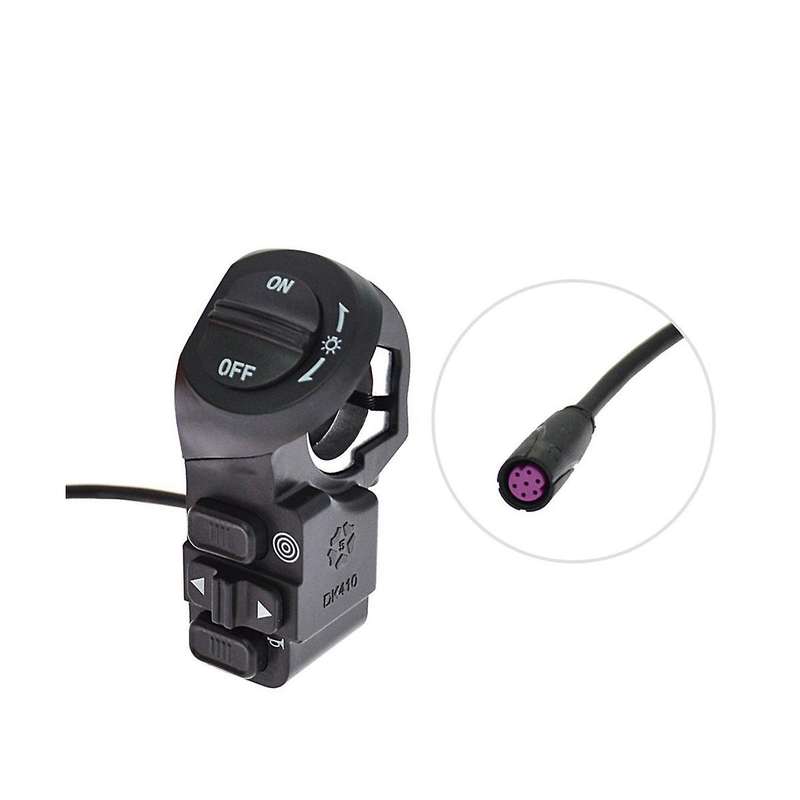 Three-In-One Switch Electric Bicycle Scooter Headlight Turn Signal Horn Control Button Self-Locking
