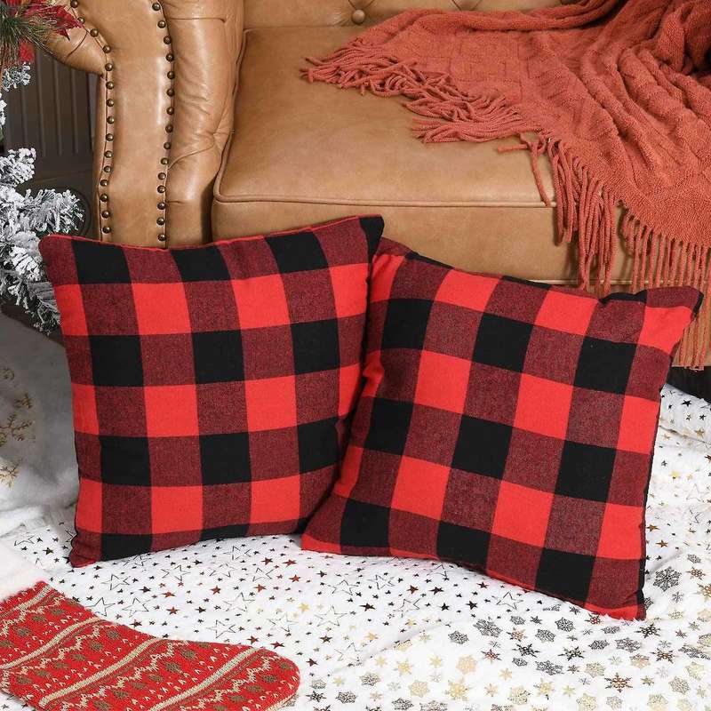Throw Pillow Covers 18X18 Inches Pillow Cover Throw Pillow Covers Decorative Pillows Christmas Decor