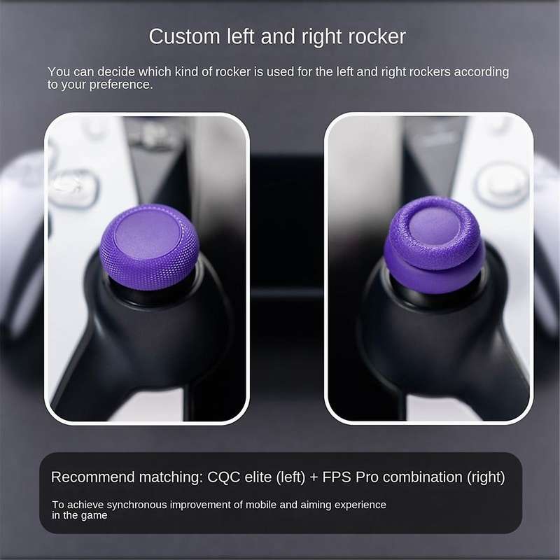 Thumb Grip Set Joystick Cap Thumbstick Cover for Portal Purple