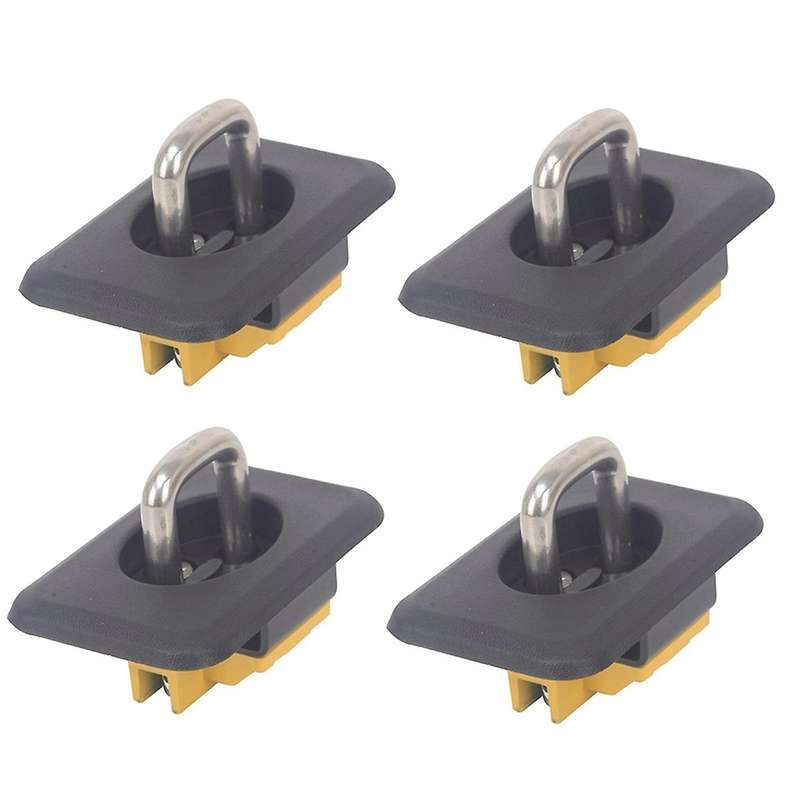 Tie Down Anchors Retractable Truck Bed Top Side D Ring for 1998-2014 F150 1999-2013 1995-2008 Ram,4