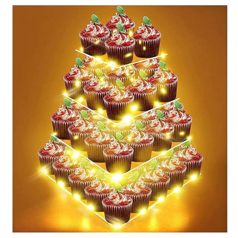 Tier Cake Stand, Cupcake Stand Muffin Cake Dessert Display Tower Donut Holder Pastry Stand for Birth