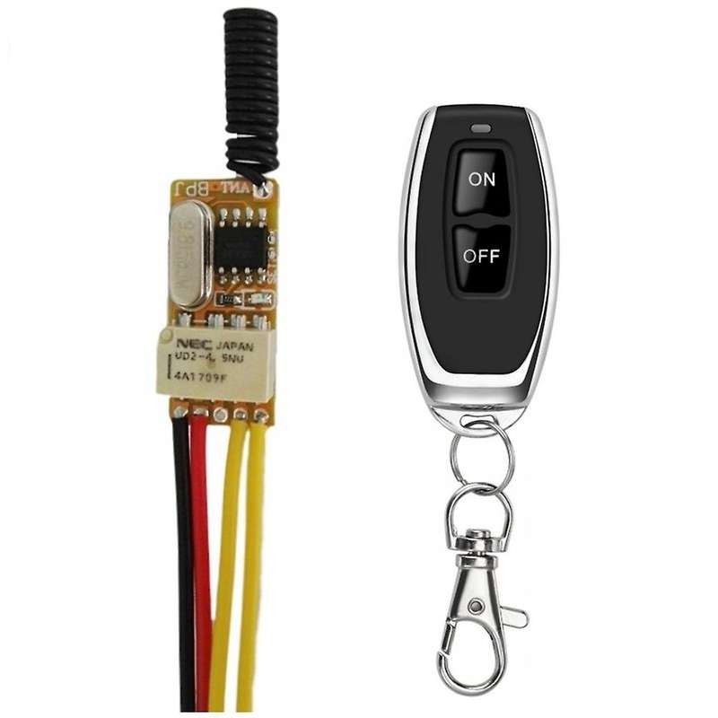 Tiny Rf Remote Switch 433mhz 4.2v 4.5v 5v 6v 7.4v 9v 12v Small Relay Contact Wireless Switches No C