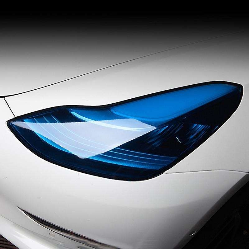 Tinted Head and Fog Lamp Overlays Protective Film Covers Kit for Car Head Light Lamp Blue