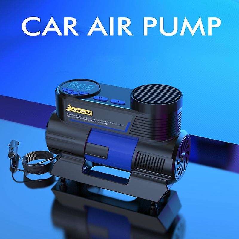 Tire Inflator 12V 150 PSI Portable Air Compressor with Digital Pressure Gauge LED Light for Car Moto