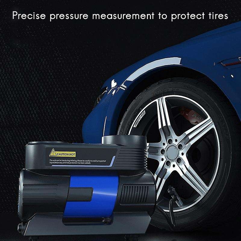 Tire Inflator 12V 150 PSI Portable Air Compressor with Digital Pressure Gauge LED Light for Car Moto