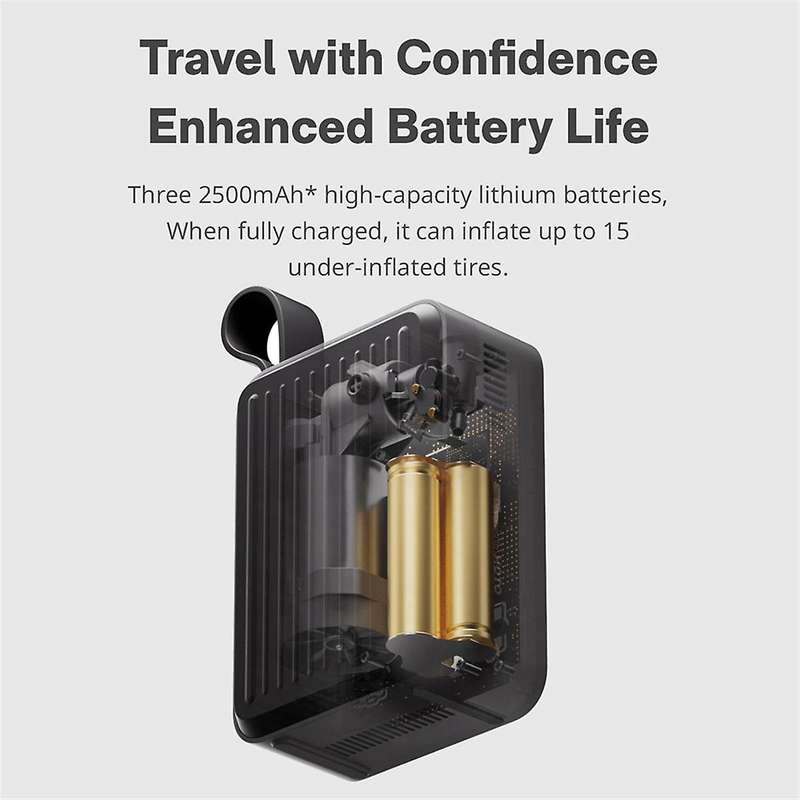 Tire Inflator Air Pump Portable Wireless Air Pump for Car, Motorbike, Bicycle & Balls with LED Ligh