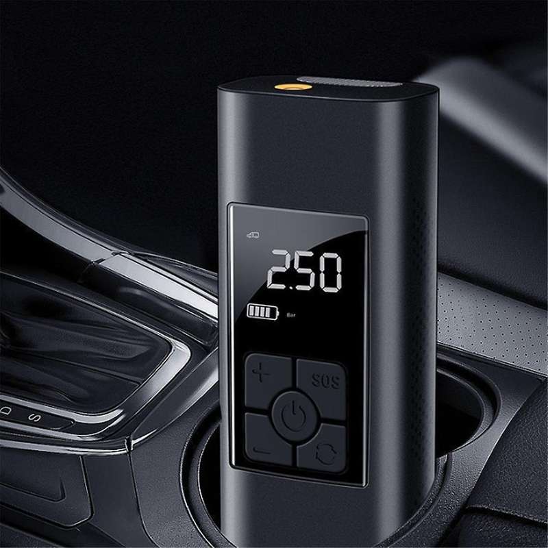 Tire Inflator Portable Air Compressor,150psi Cordless Portable Air Pump for Car Tires,lcd Display Po