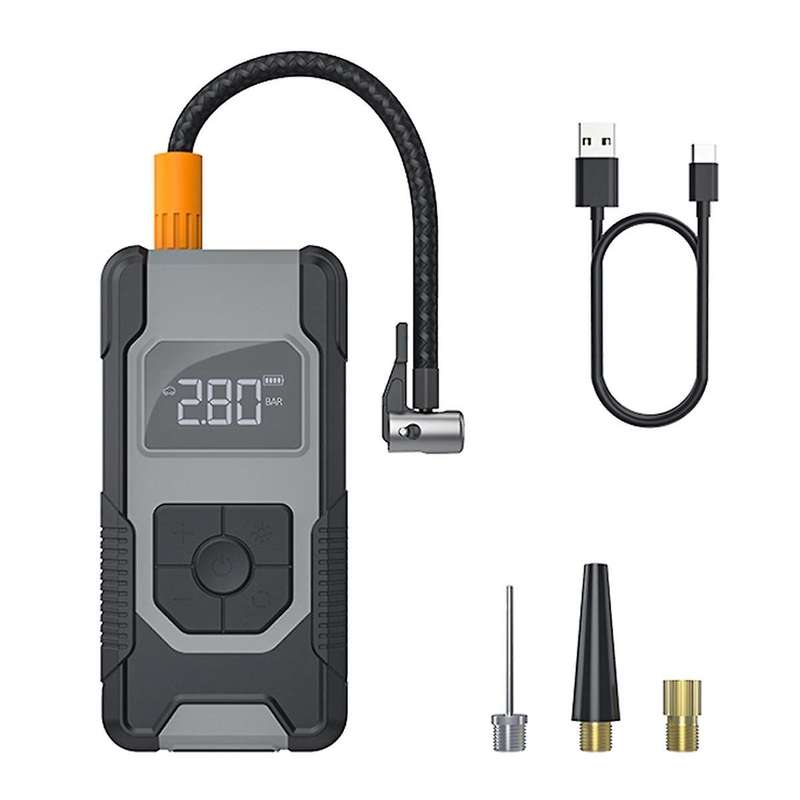 Tire Inflator Portable Air Compressor, 150psi 7500mah Cordless Air Pump with Accurate Pressure Lcd D