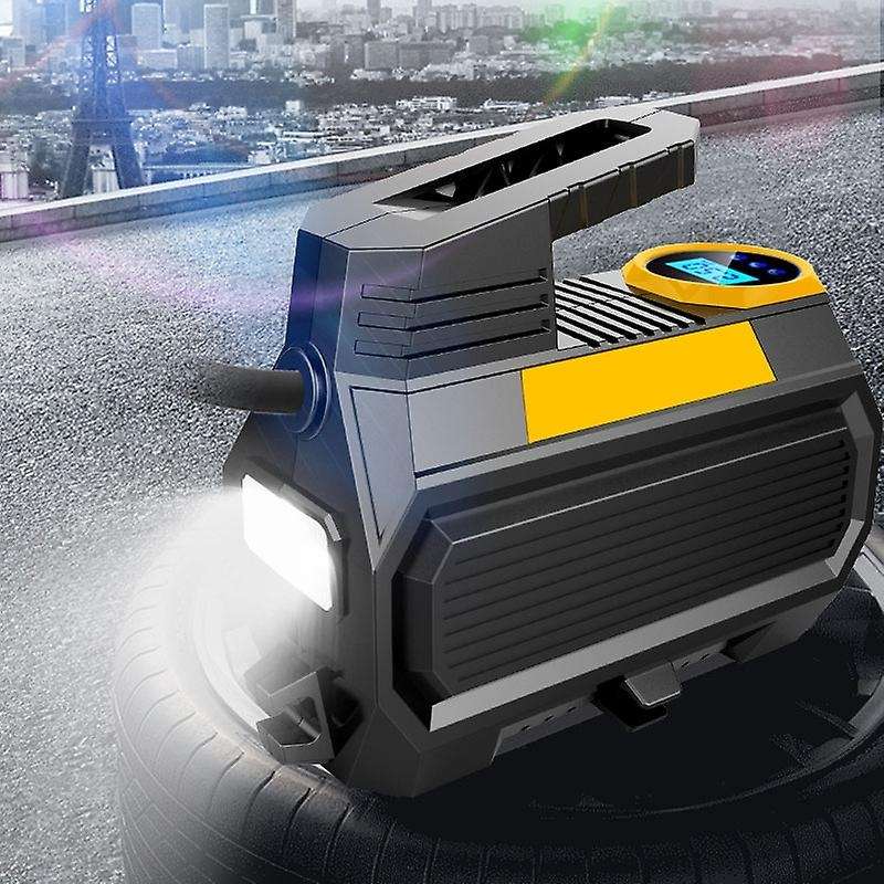 Tire Inflator Portable Tire Pump for DC12V with Digital Pressure Gauge (150 PSI) Emergency Flashligh