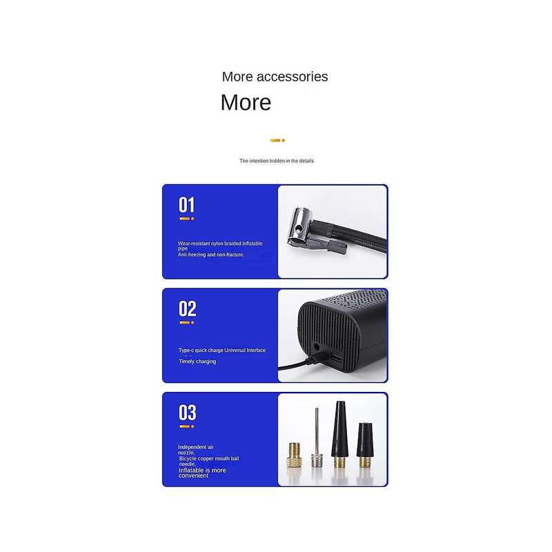Tire Inflator Portable Tire Inflator Portable Air Pump Smart Digital Inflatable Pump for Car Boat B