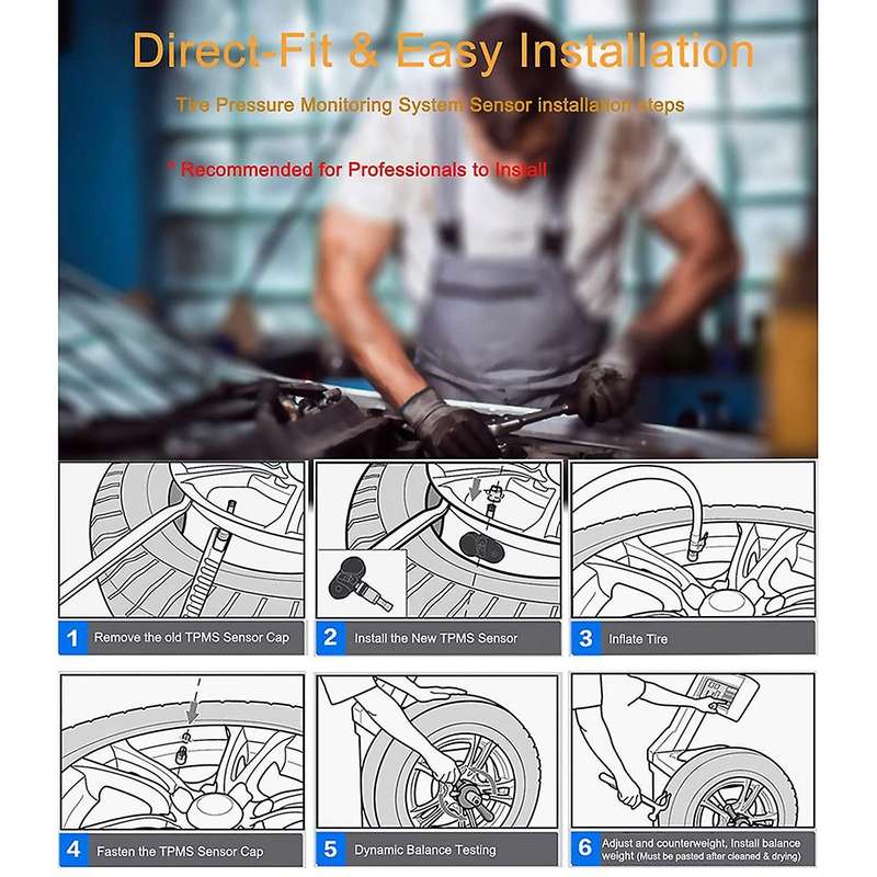 Tire Pressure Monitoring System Sensor for F250 F350 Focus MKS Navigator Mercury Mariner 9L3Z-1A189-
