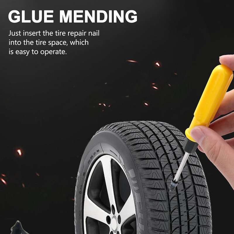 Tire Repair Rubber Nails Tyre Repair Nails Self-Service Tire Repair Fast Tools for Motorcycle Car (3
