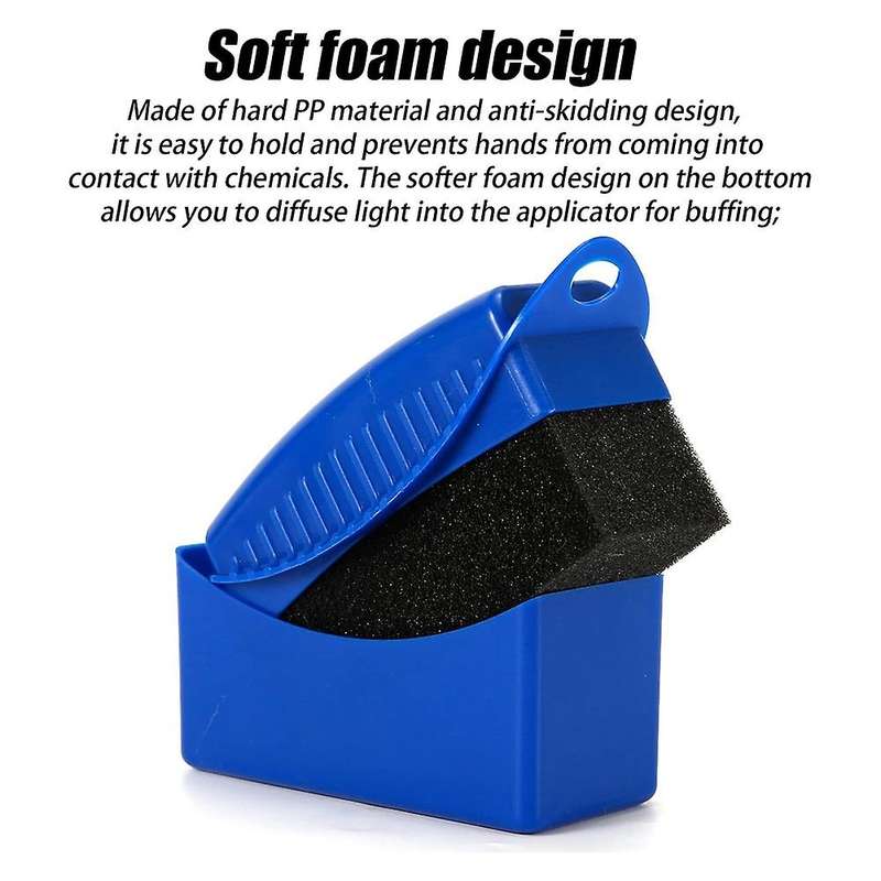 Tire Shine Applicator, Tire Dressing Applicator Pad, Tire Sponge Applicator Curved Tire Detail Spong