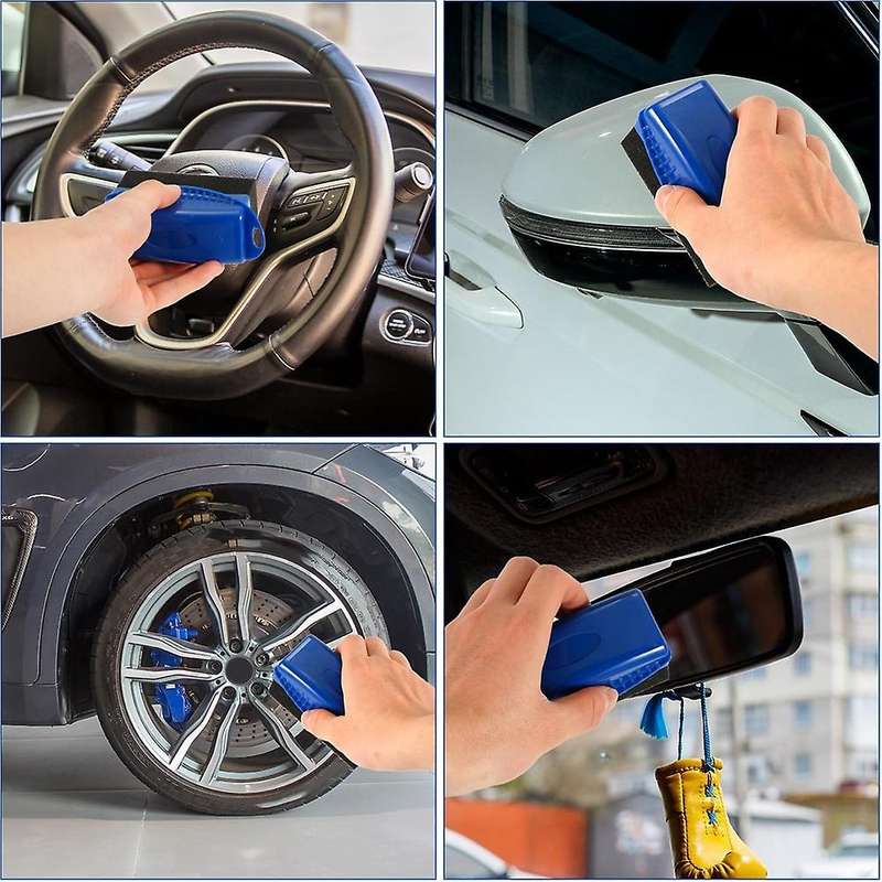 Tire Shine Applicator, Tire Dressing Applicator Pad, Tire Sponge Applicator Curved Tire Detail Spong