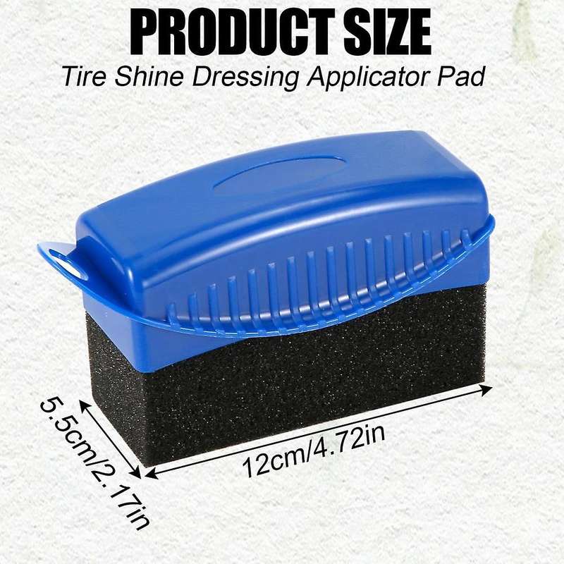 Tire Shine Applicator, Tire Dressing Applicator Pad, Tire Sponge Applicator Curved Tire Detail Spong